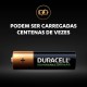 4 Pilhas AA Recarregáveis Duracell de  2500 mAh