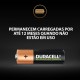 4 Pilhas AA Recarregáveis Duracell de  2500 mAh