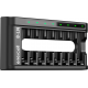 Carregador USB da Enercell Rápido e inteligente para 8 pilhas AA/AAA, modelo 8-LN