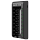 Carregador USB da Enercell Rápido e inteligente para 8 pilhas AA/AAA, modelo 8-LN