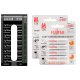 Carregador Enercell 8-LN com 8 pilhas AA Recarregáveis da Fujitsu Standard