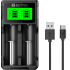 Carregador Universal USB da EPILHAS inteligente p/ 2 pilhas de Íon de Lítio / Ni-MH, modelo EP-02LN