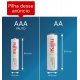 4 Pilhas AAA (PALITO) Recarregáveis da Fujitsu Standard 2100 Recargas, 800 mAh