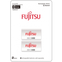 2 adaptadores da Fujitsu para transformar pilhas AA para o tamanho C (PILHA MÉDIA)