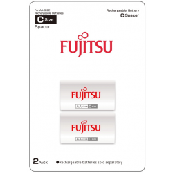 2 adaptadores da Fujitsu para transformar pilhas AA para o tamanho C (PILHA MÉDIA) 2 adaptadores da Fujitsu para transformar pilhas AA para o tamanho C (PILHA MÉDIA)