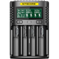 Carregador de  Pilhas Universal da Nitecore UM4 USB para 4 pilhas Carregador de  Pilhas Universal da Nitecore UM4 USB para 4 pilhas