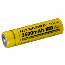 Pilha / Bateria Recarregável Nitecore 18650, 3500 Mah, 3.6v, íon de lítio, modelo NL1835