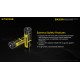 Pilha Nitecore 21700 5000 mAh 3.6v 8A recarregável de Íon lítio USB NL2150RX