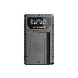 Carregador Nitecore UNK2 p/ 2 Baterias da Nikon EN-EL15 Carregador Nitecore UNK2 p/ 2 Baterias da Nikon EN-EL15