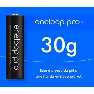 4 Pilhas AA Recarregáveis da Eneloop Pro 2550 mAh
