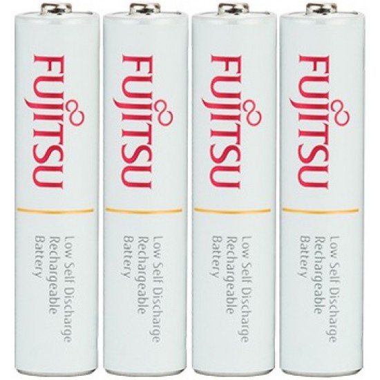 4 Pilhas AAA (PALITO) Recarregáveis da Fujitsu Standard (= Eneloop) 2100 Recargas, 800 mAh